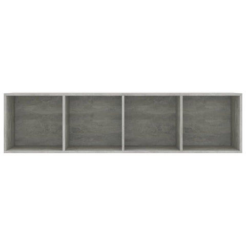 Bücherregal/TV-Schrank Betongrau 143×30×36 cm