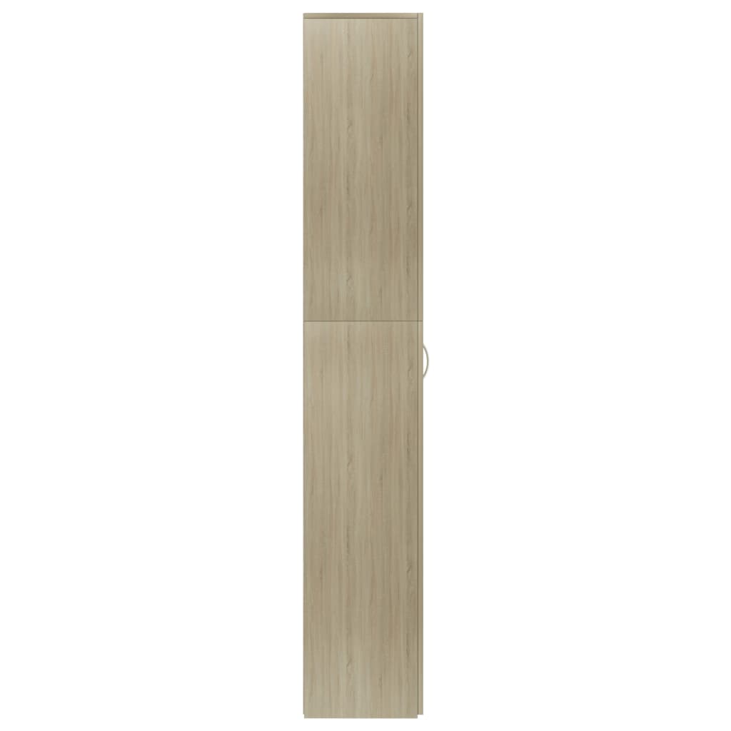 Büroschrank Sonoma-Eiche 60x32x190 cm Holzwerkstoff