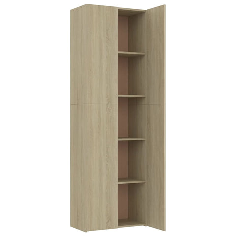 Büroschrank Sonoma-Eiche 60x32x190 cm Holzwerkstoff