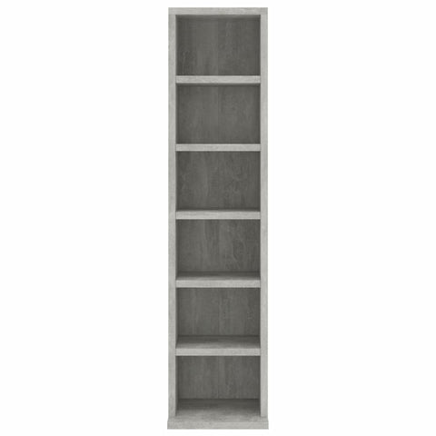 CD-Schrank Betongrau 21x20x88 cm Holzwerkstoff