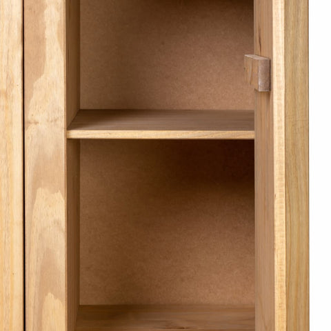 Kleiderschrank 3-Türig 118×50×171,5 cm Kiefer Panama Serie