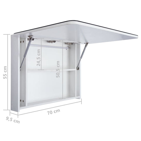 LED-Spiegelschrank 80x9,5x55 cm