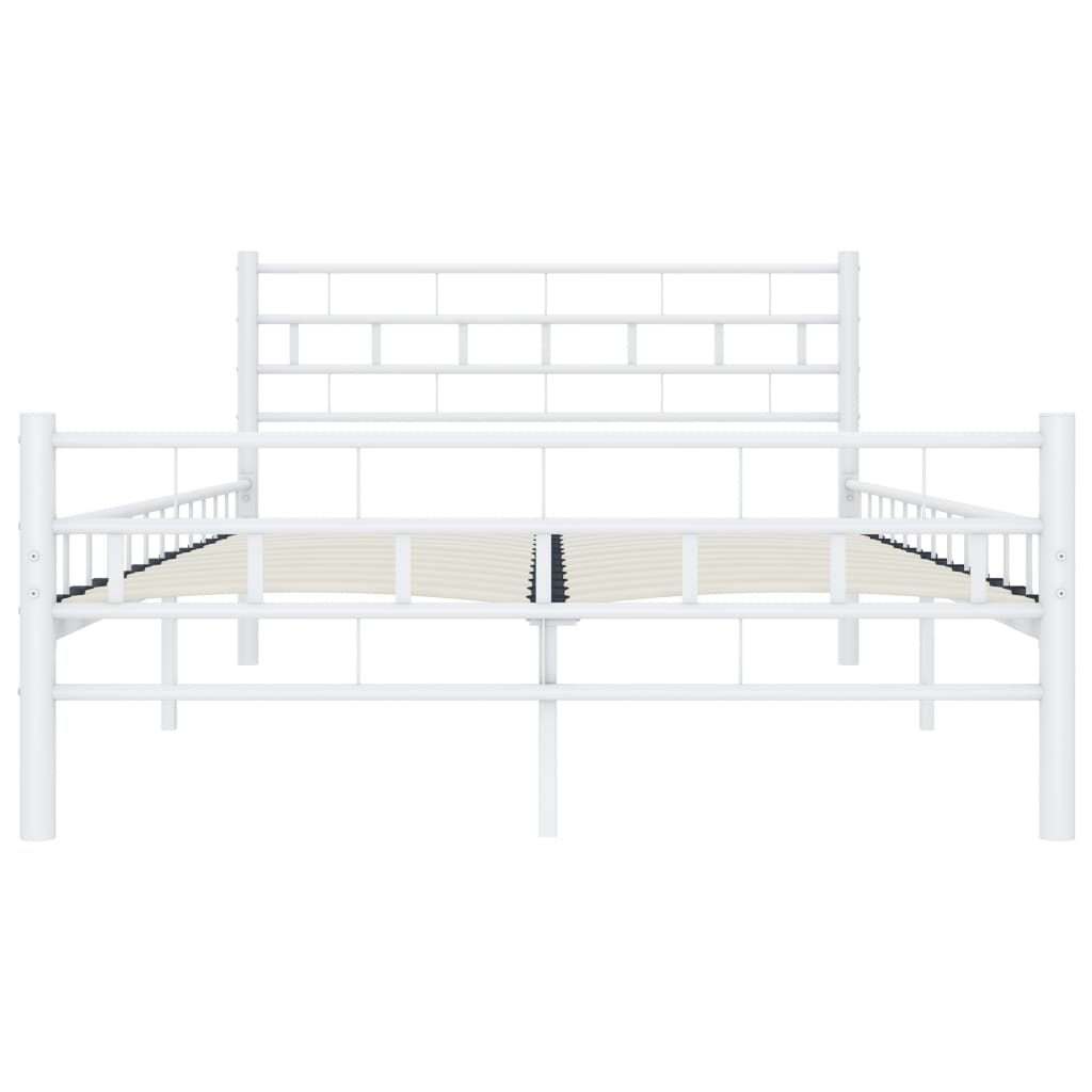 Bettgestell Weiß Metall 120x200 cm