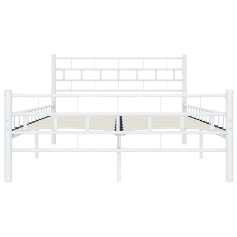 Bettgestell Weiß Metall 120x200 cm