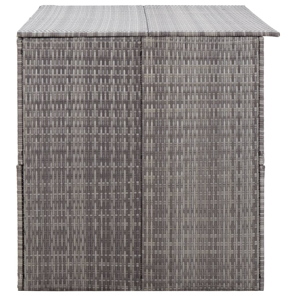 Garden-Auflagenbox Grau 150x100x100 cm Poly Rattan