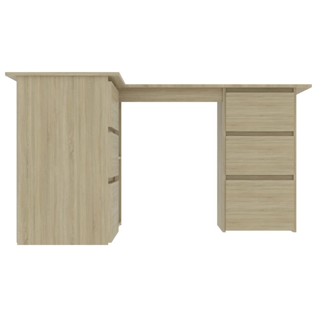 Eckschreibtisch Sonoma-Eiche 145x100x76 cm Holzwerkstoff