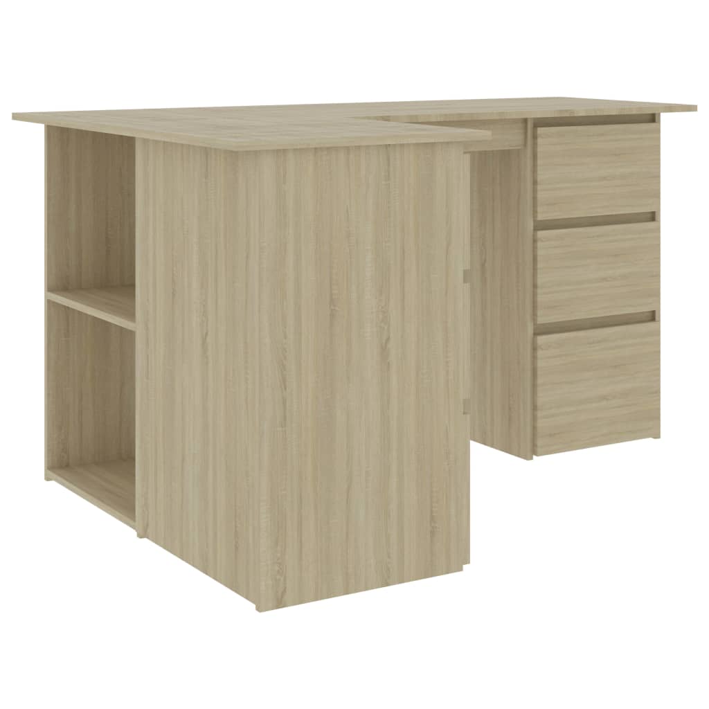 Eckschreibtisch Sonoma-Eiche 145x100x76 cm Holzwerkstoff