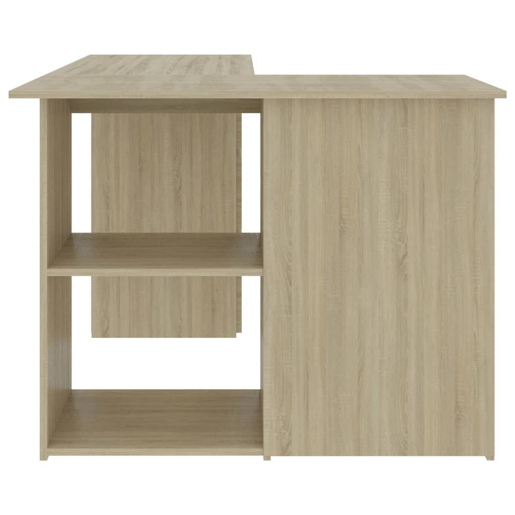 Eckschreibtisch Sonoma-Eiche 145x100x76 cm Holzwerkstoff