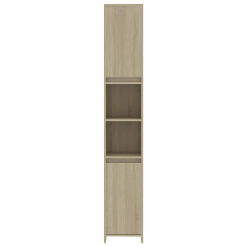 Badezimmerschrank Sonoma-Eiche 30x30x183,5 cm Holzwerkstoff