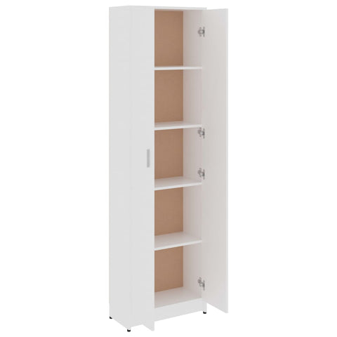 Garderobenschrank Weiß 55x25x189 cm Holzwerkstoff