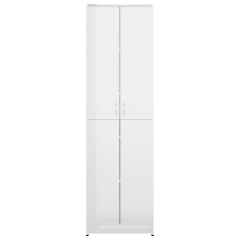 Garderobenschrank Hochglanz-Weiß 55x25x189 cm Holzwerkstoff