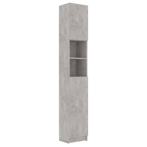 Badezimmerschrank Betongrau 32x25,5x190 cm Holzwerkstoff