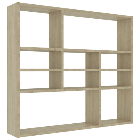 Wandregal Sonoma-Eiche 90x16x78 cm Holzwerkstoff