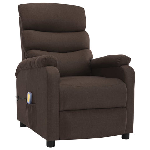 Massagesessel Braun Stoff