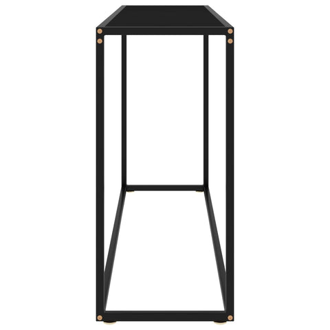 Konsolentisch Schwarz 120x35x75 cm Hartglas