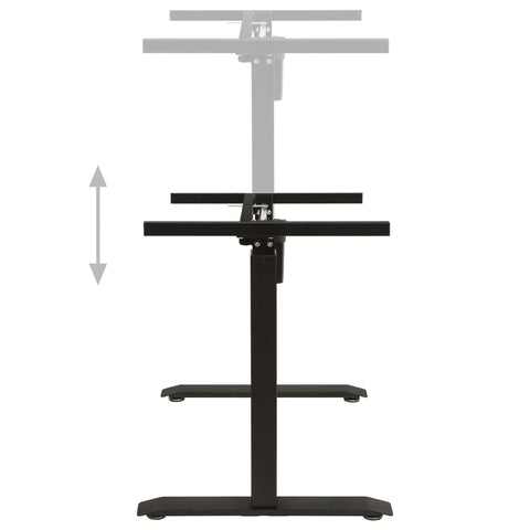 Schreibtisch-Gestell Elektromotorisch Höhenverstellbar Schwarz