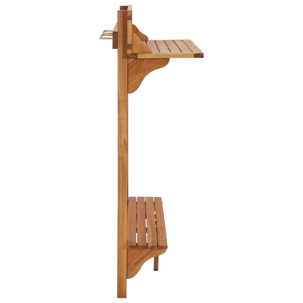 Balkon-Stehtisch 90x37x122,5 cm Massivholz Akazie