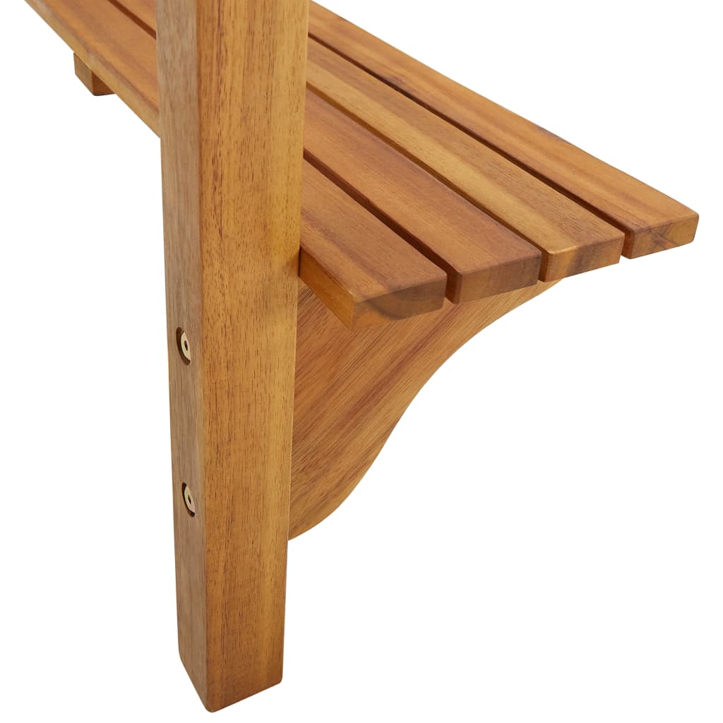 Balkon-Stehtisch 90x37x122,5 cm Massivholz Akazie