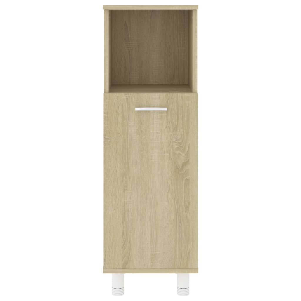 Badezimmerschrank Sonoma-Eiche 30x30x95 cm Holzwerkstoff