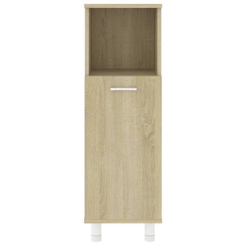 Badezimmerschrank Sonoma-Eiche 30x30x95 cm Holzwerkstoff