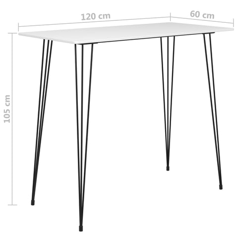 7-tlg. Bar-Set Weiß und Schwarz