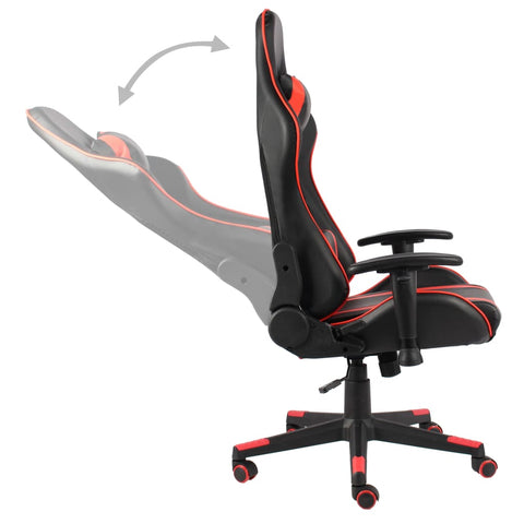 Gaming-Stuhl Drehbar Rot PVC