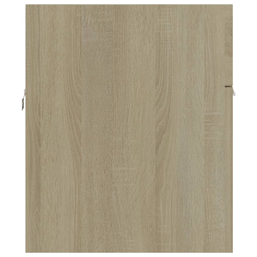 Waschbeckenunterschrank Sonoma-Eiche 90x38,5x46cm Holzwerkstoff