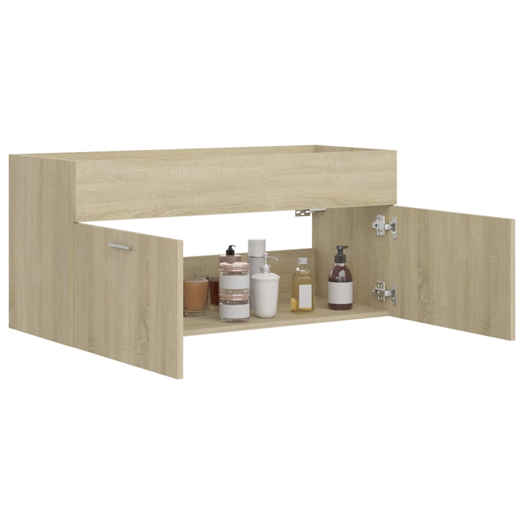 Waschbeckenunterschrank Sonoma-Eiche 100x38,5x46cm