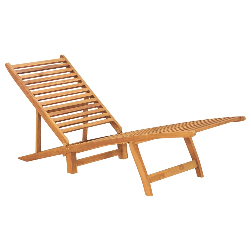 Sonnenliege Massivholz Teak