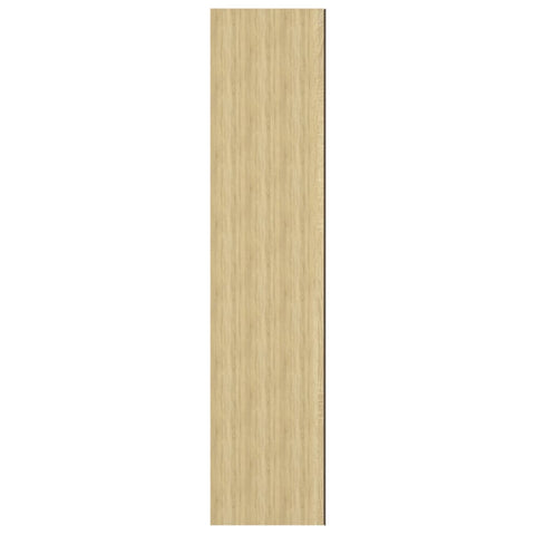 Bad-Spiegelschrank 60x15x75 cm MDF Weiß und Eiche-Optik