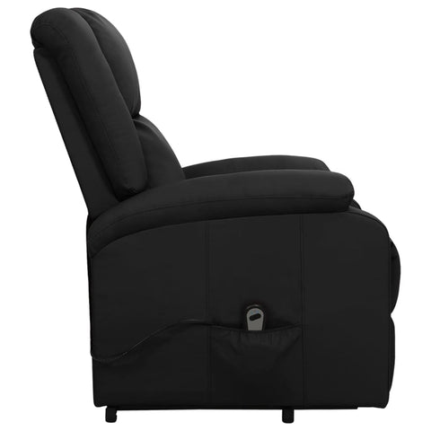 Aufstehsessel Schwarz Kunstleder