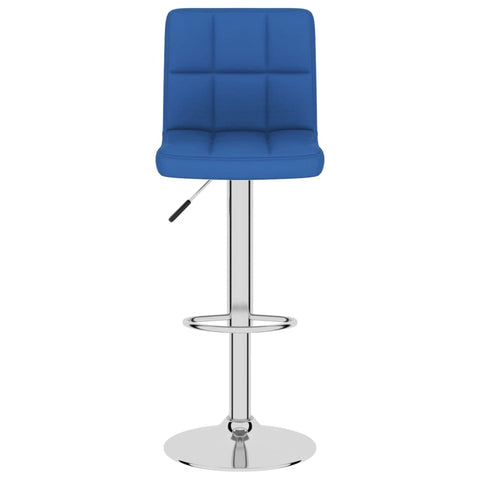 Barhocker 2 Stk. Blau Stoff