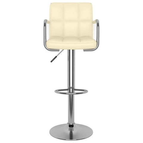 Barhocker 2 Stk. Creme Kunstleder