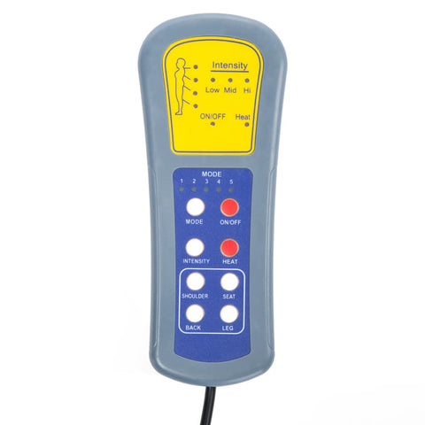 Elektrischer Massagesessel Dunkelgrün Stoff