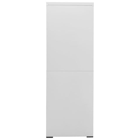 Aktenschrank Hellgrau 90x46x134 cm Stahl