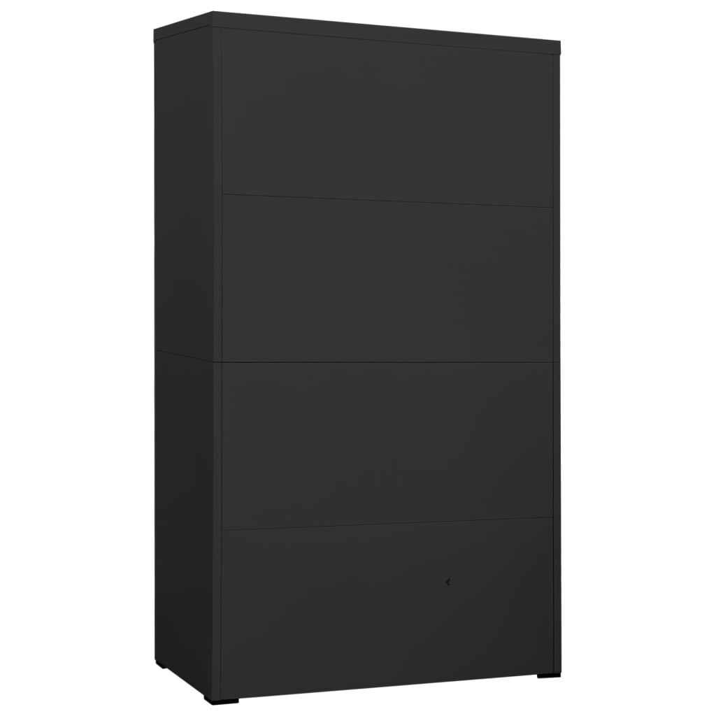 Aktenschrank Anthrazit 90x46x164 cm Stahl