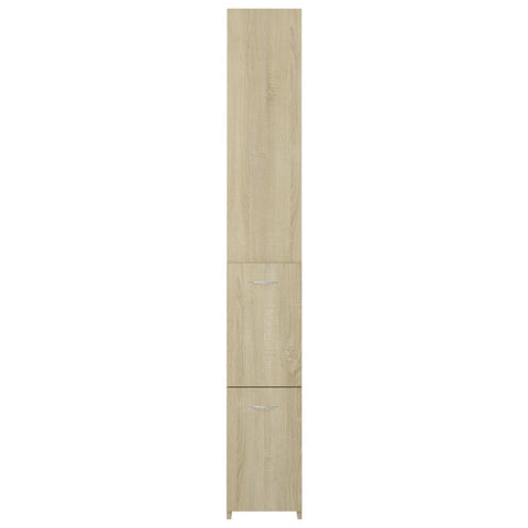 Badschrank Sonoma-Eiche 25x26,5x170 cm Holzwerkstoff