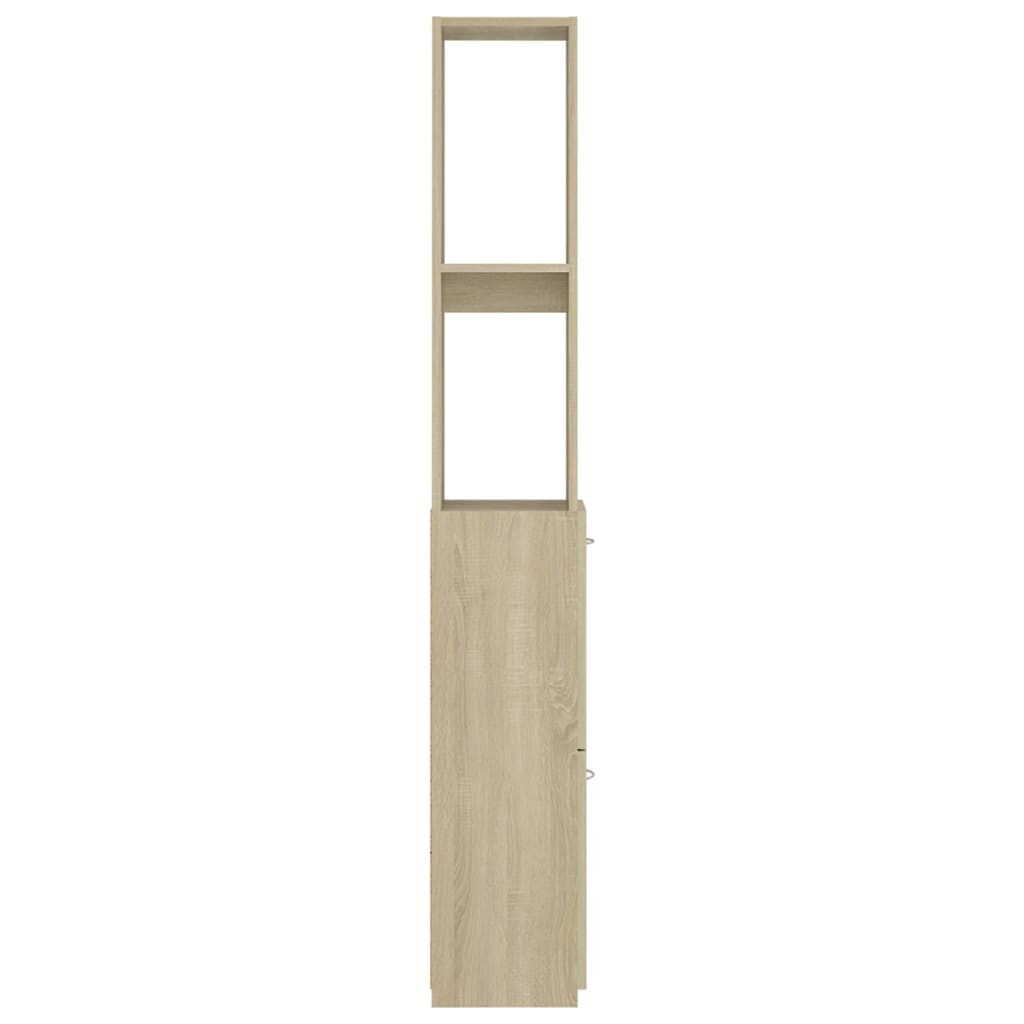 Badschrank Sonoma-Eiche 25x26,5x170 cm Holzwerkstoff