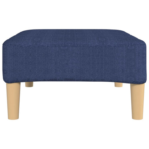 Fußhocker Blau 78x56x32 cm Stoff