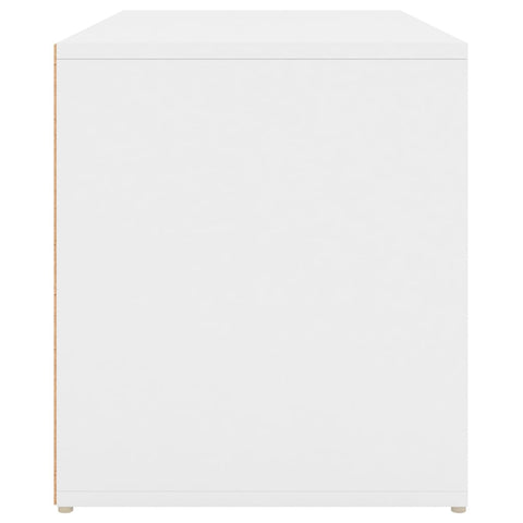 Flurbank 80x40x45 cm Weiß Holzwerkstoff
