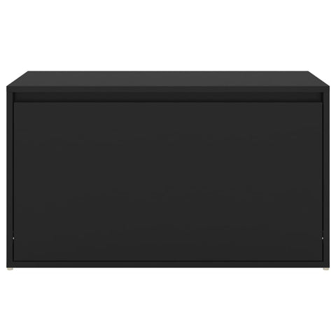 Flurbank 80x40x45 cm Schwarz Holzwerkstoff