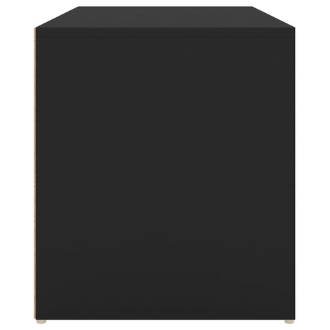 Flurbank 80x40x45 cm Schwarz Holzwerkstoff