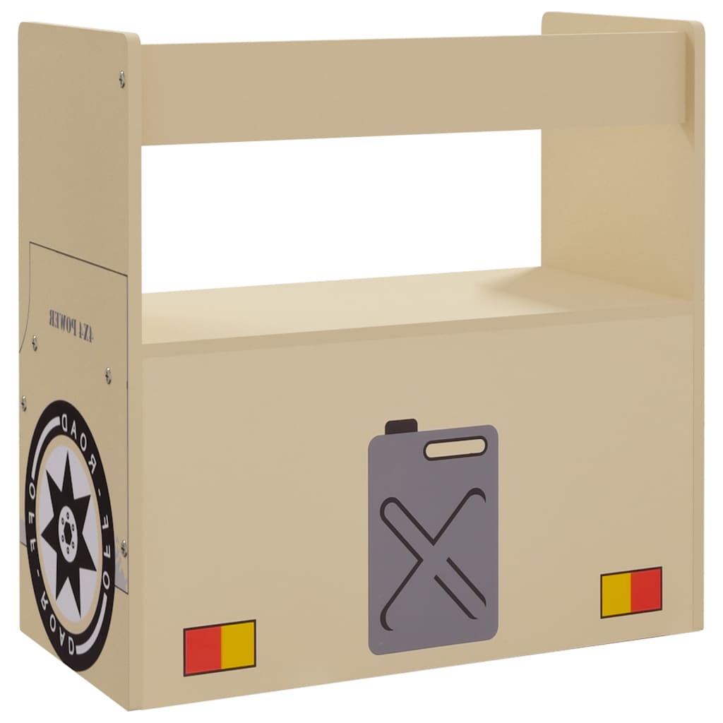 3-tlg. Kindertisch und Stuhl Set Geländewagen-Design MDF