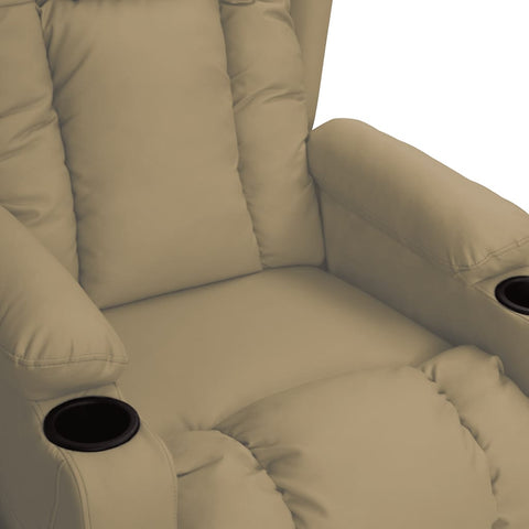 Massagesessel Cappuccino-Braun Kunstleder