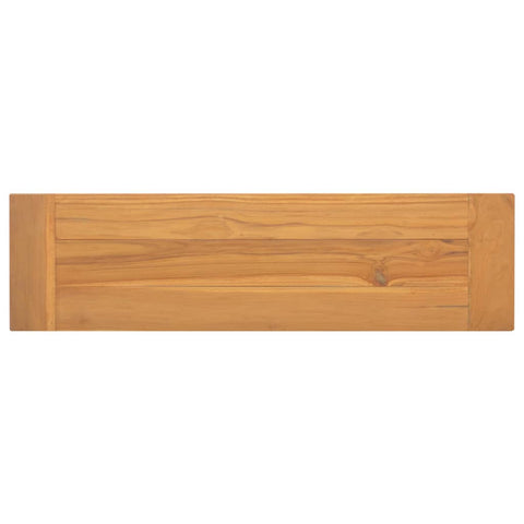 Bank 110 cm Massivholz Teak