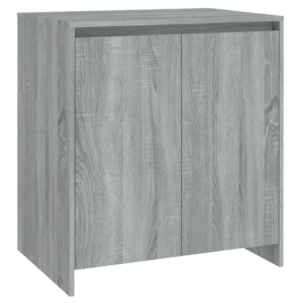 2-tlg. Sideboard Grau Sonoma Holzwerkstoff