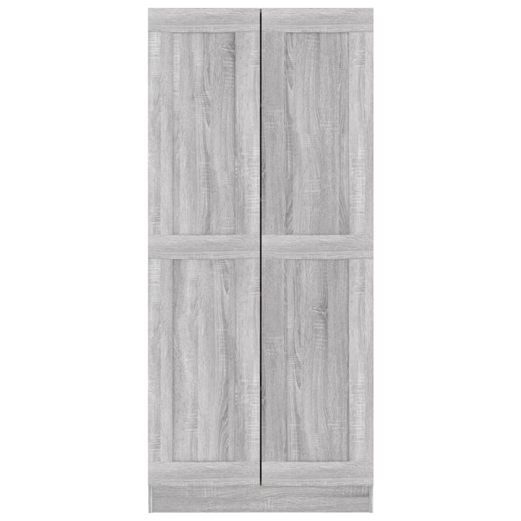 Badezimmerschrank Grau Sonoma 82,5x30,5x185,5 cm Holzwerkstoff