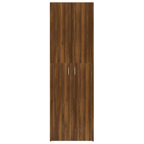 Büroschrank Braun Eichen-Optik 60x32x190 cm Holzwerkstoff