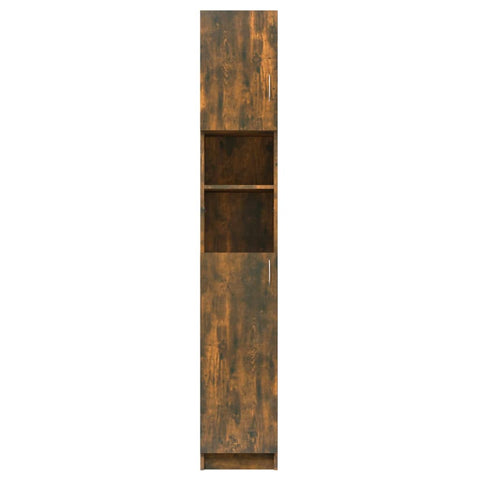 Badezimmerschrank Räuchereiche 32x25,5x190 cm Holzwerkstoff