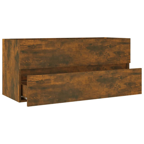 Waschbeckenschrank Räuchereiche 100x38,5x45 cm Holzwerkstoff